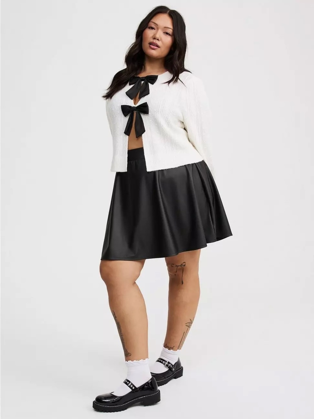 Torrid Faux Leather Circle Skirt